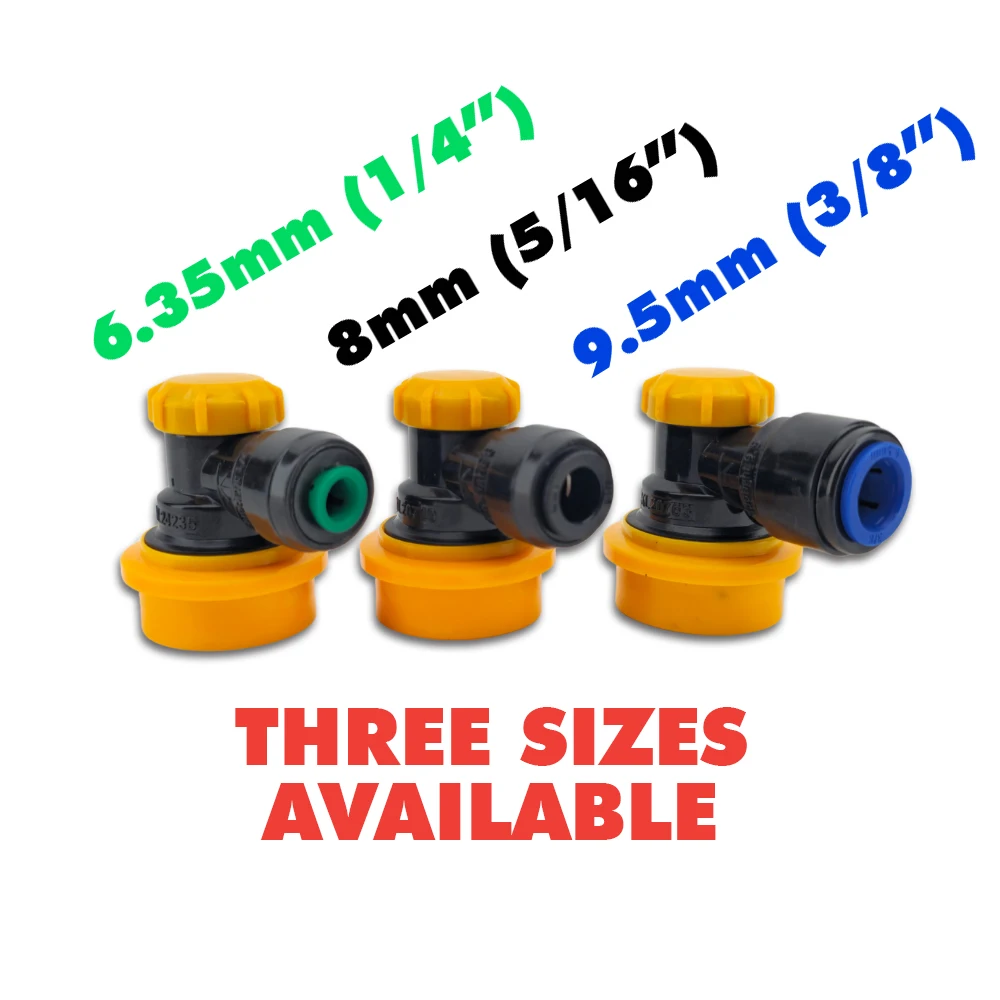 KegLand 6.35/8/9.5mm Ball Lock Disconnect Liquid/Gas Connector Adaptor Home Brewing Accessory