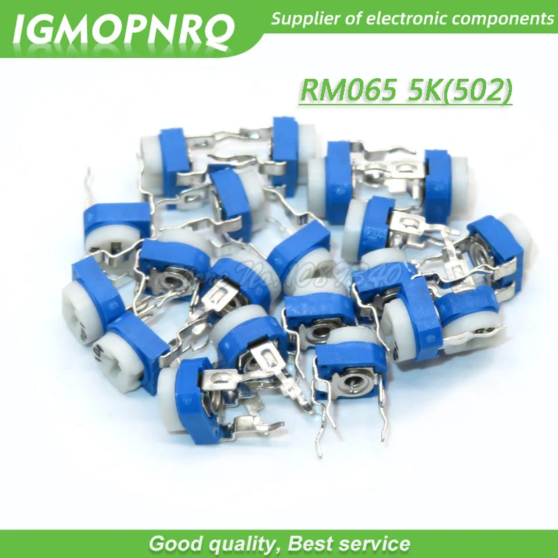 20PCS Trimmer Potentiometer RM065 RM-065 5K ohm 502 DIP Trimmer Resistors Variable adjustable Resistors RM065-502 IGMOPNRQ