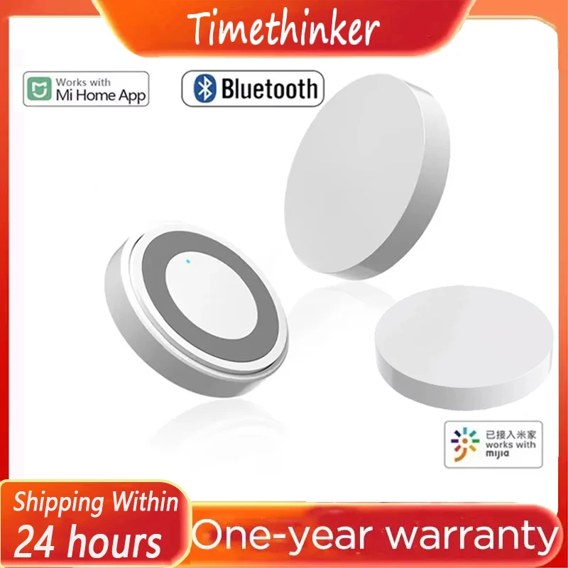 

Timethinker Smart Wireless Mini Smart Switch Sensor Bluetooth Connection Versatile One Key Control Button Compatible with MiHome