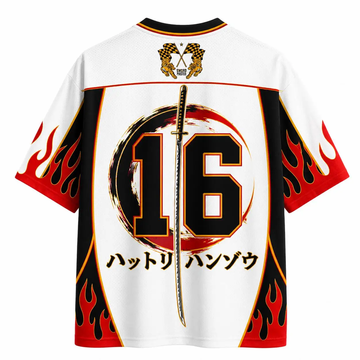 2026 Summer Fashion New Style Fun Japanese Ancient Samurai Hero 3D Printed Quick Drying T-shirt Casual Loose V-neck T-shirt