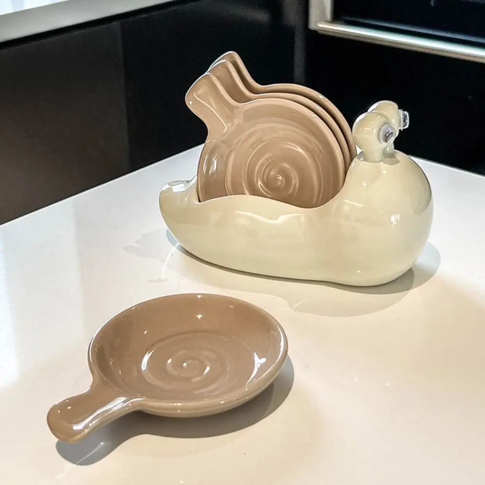 

Creative Ceramic Snail Small Dish Multifunctional Household Seasoning Dish Cute Snack Plate Home