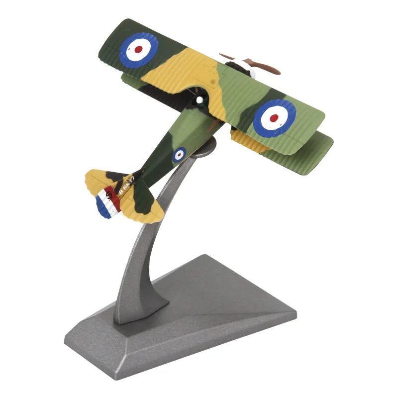 1:72 Scale Biplane Propeller Fighter Aircraft Models Diecast Metal Miniature Airplane Static Simulation Military Aviation Gifts