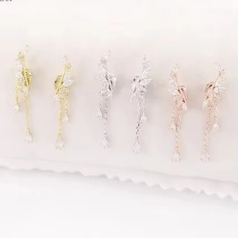 New Hot Fashion 925 Sterling Silver angel Earrings for Women Girls Gift Fashion Statement Jewelry korean earrings