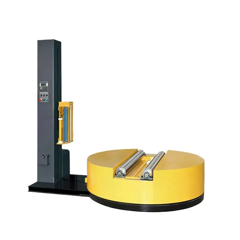 Customize Automatic Wrapping Machine for Non-woven, Fabric and Paper Rolls, Provides Dust-proof and Moisture-proof Packaging
