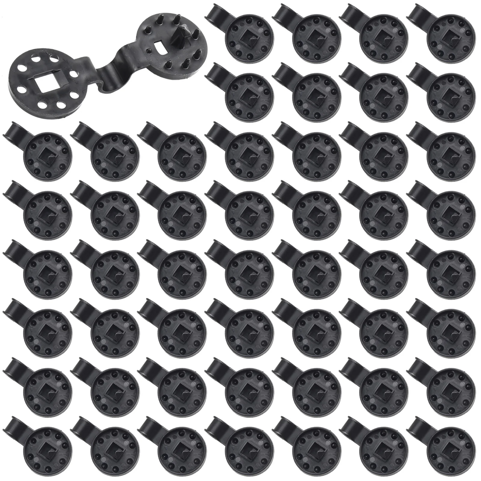 50Pcs Set SunShade Net Cloth Plastic Clamp Gardening Retractable Sunshade Net Hook Holder Sturdy Heavy Duty Lock Grip Fix Clips