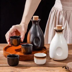 Japanese Sake Kettle Household Ceramic Baijiu Dispenser Baijiu Bottle Wine Cup Bar Restaurant Drinking Supplies Accessories