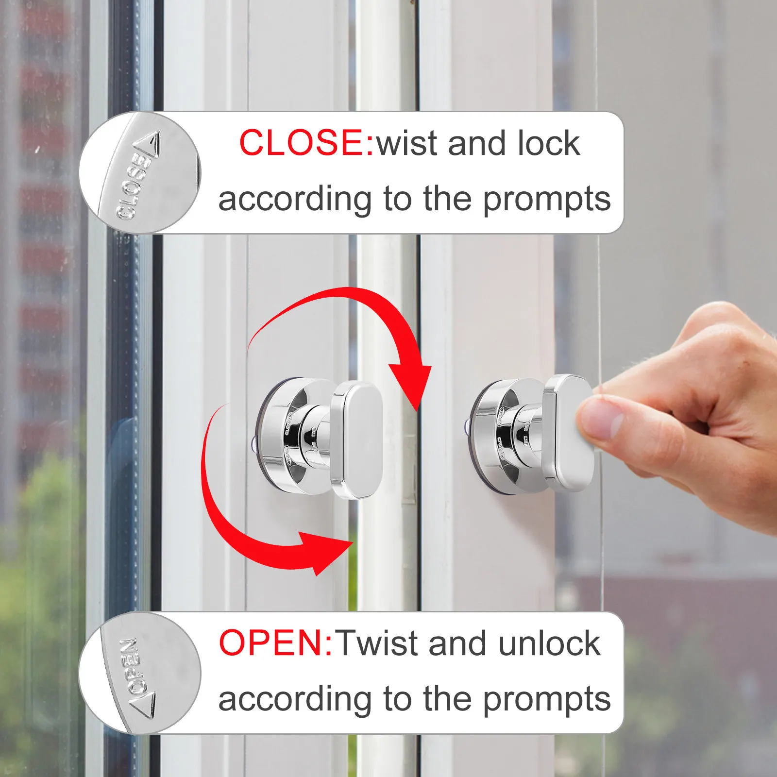 4Pcs Suction Cup Door Handle Premium Plastic Reusable Strong Adhesion Waterproof for Bathroom Balcony Kitchen Cabinet Drawer