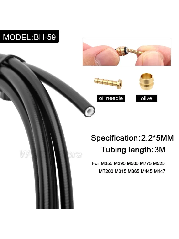 AliExpress NONE Hydraulic Brake Hose Olive Set 3M BH59/BH90 for Shimano DEORE XT SLX XTR MT200 M395 M375