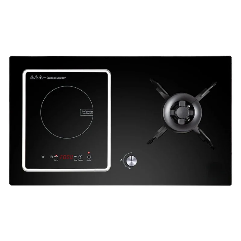 Built-In 2 Burners Detachable Smooth Electric Ceramic Gas Stove For Cooking Induction+Cookers