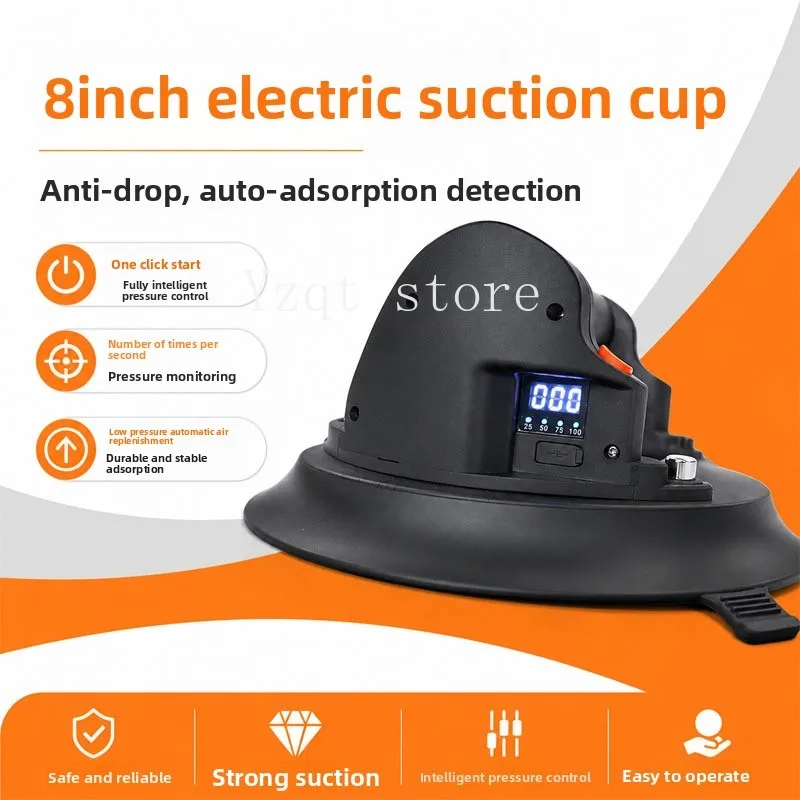 Heavy-duty 8,10-inch electric suction cup, strong air pump, automatic air replenishment, special handling suction device