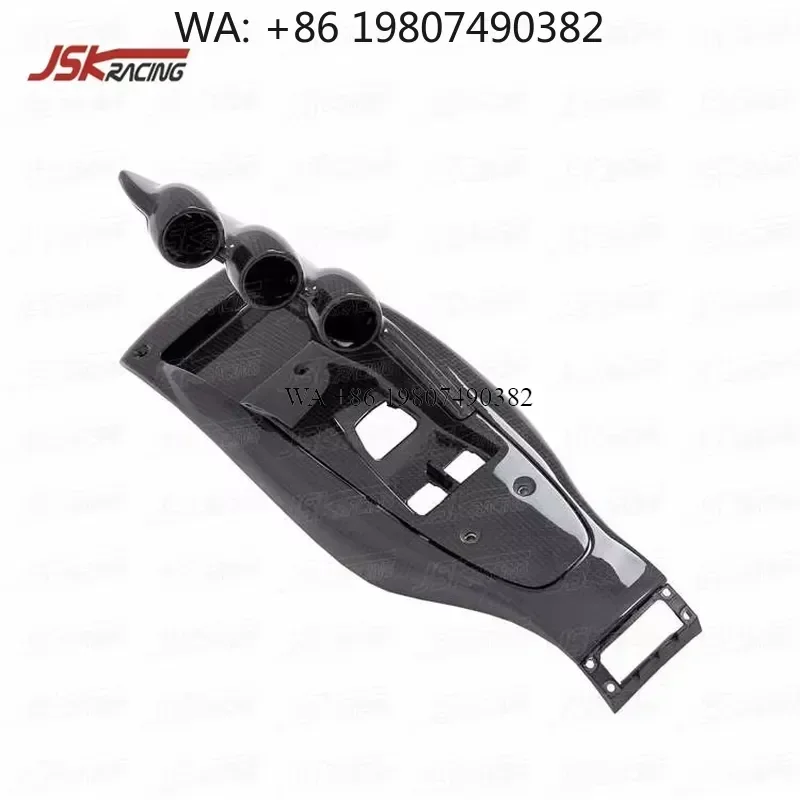 Wmwmnu Carbon Fiber Gear Shift Surround Trim Plain Weave for 458 Italia 2011 2012 2013 Interior Accessories