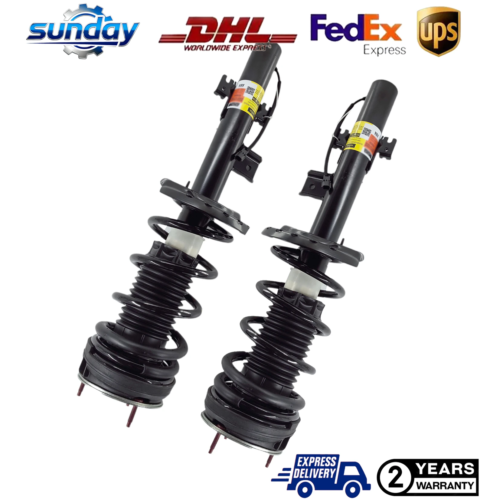 

Pair Rear Left and Right Shock Absorber Struts Magnetic Ride Assys LR024447 LR063741 For Range Rover Evoque L538 2012-2018