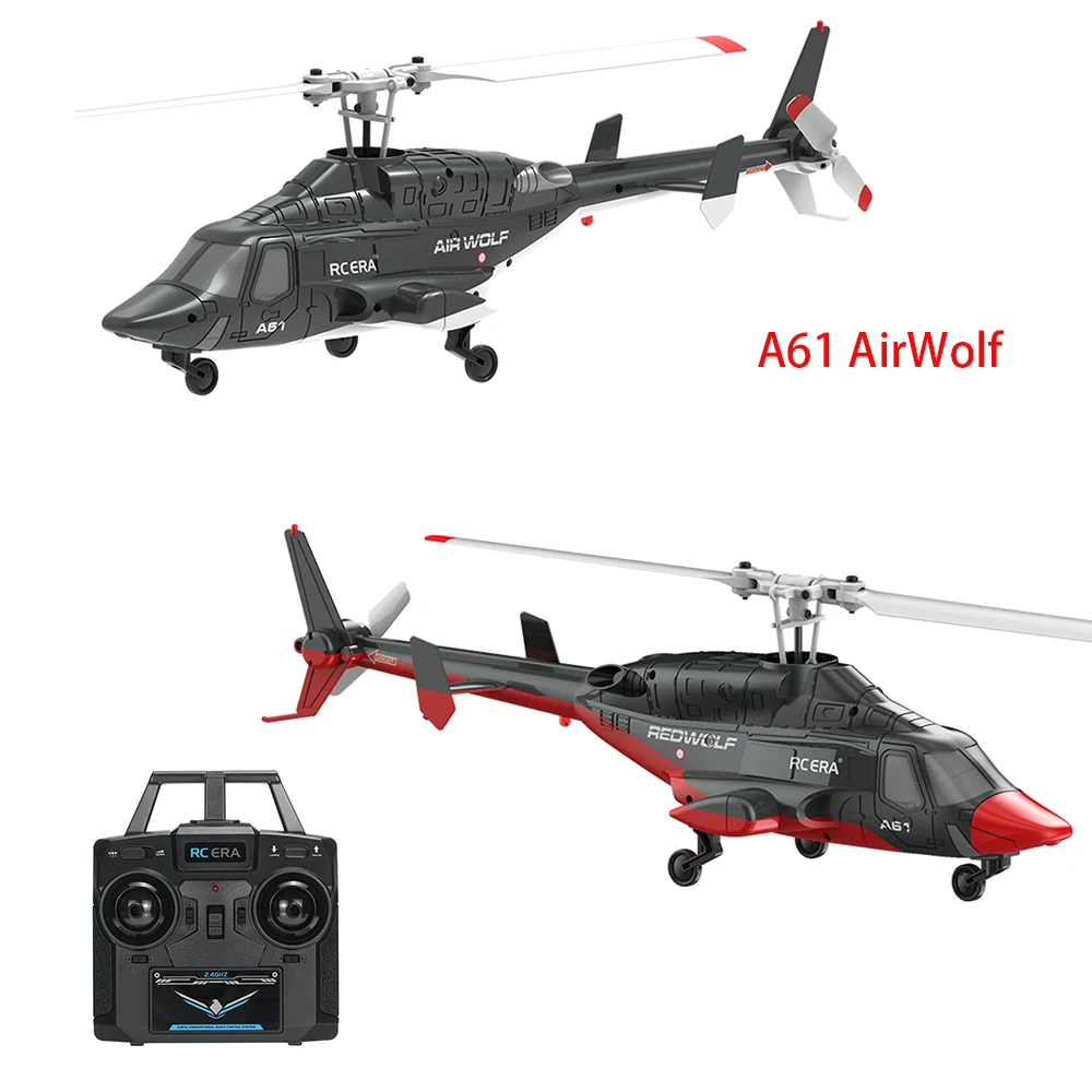 In Stock 1:53 Scale Airwolf RC ERA A61 6-Axis Gyro Optical Flow Localization RC Helicopter