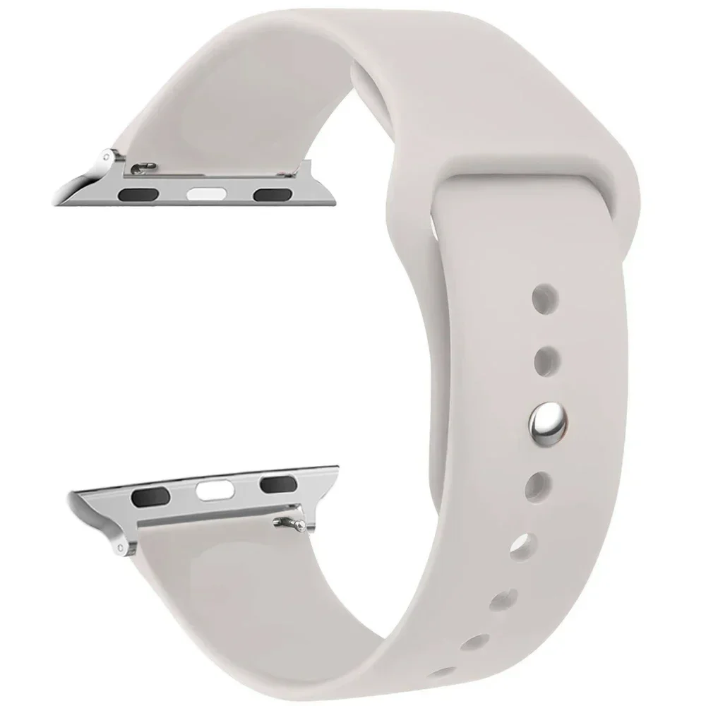 strap For Apple Watch band 45mm 44mm 49mm 40mm 41mm 38mm 42mm Silicone belt bracelet iWatch series se 9 8 7 6 5 3 ultra 2 band