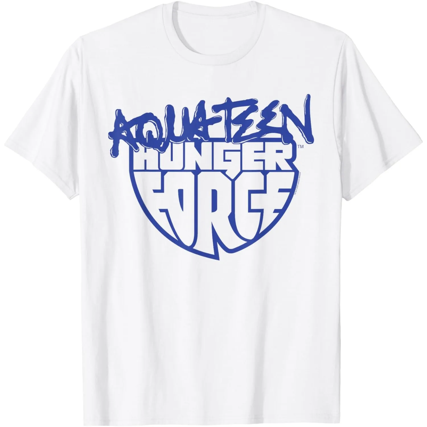 

Aqua Teen Hunger Force Graffiti Logo Graphic Tee Durable Cotton Round Neck Short Sleeve T-Shirt for Men