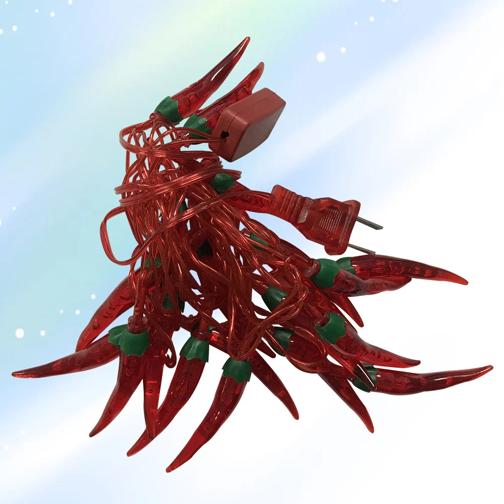 98ft الفلفل الحار سلسلة أضواء 20 المصابيح أضواء الفلفل مقاوم للماء الديكور للفناء شرفة سياج التخييم حفل زفاف غرفة نوم