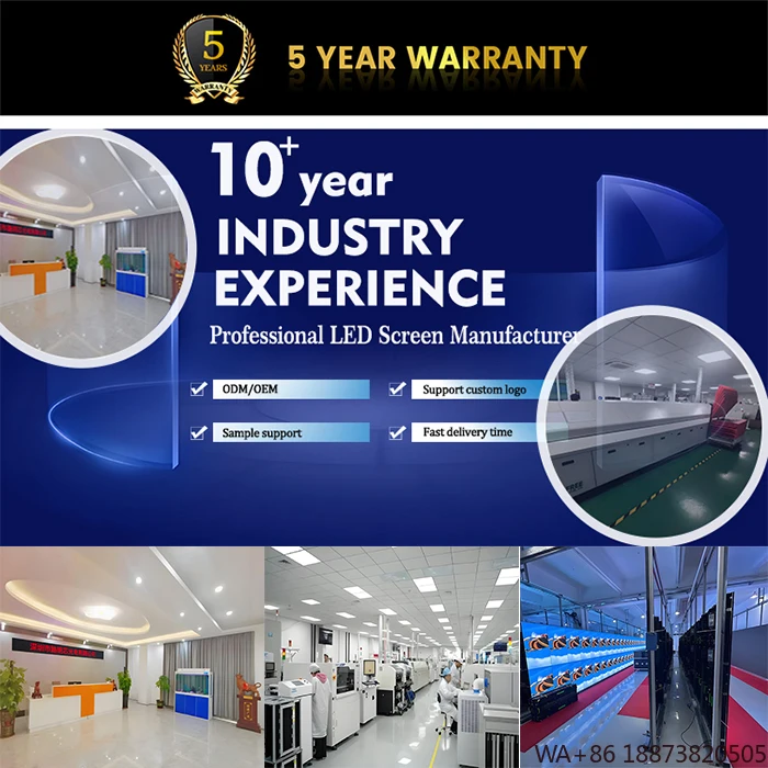 Layar LED Indoor Full-Color P1.95 500*500mm Panel Video untuk Panggung Acara dan Dinding Display di Pusat Perbelanjaan