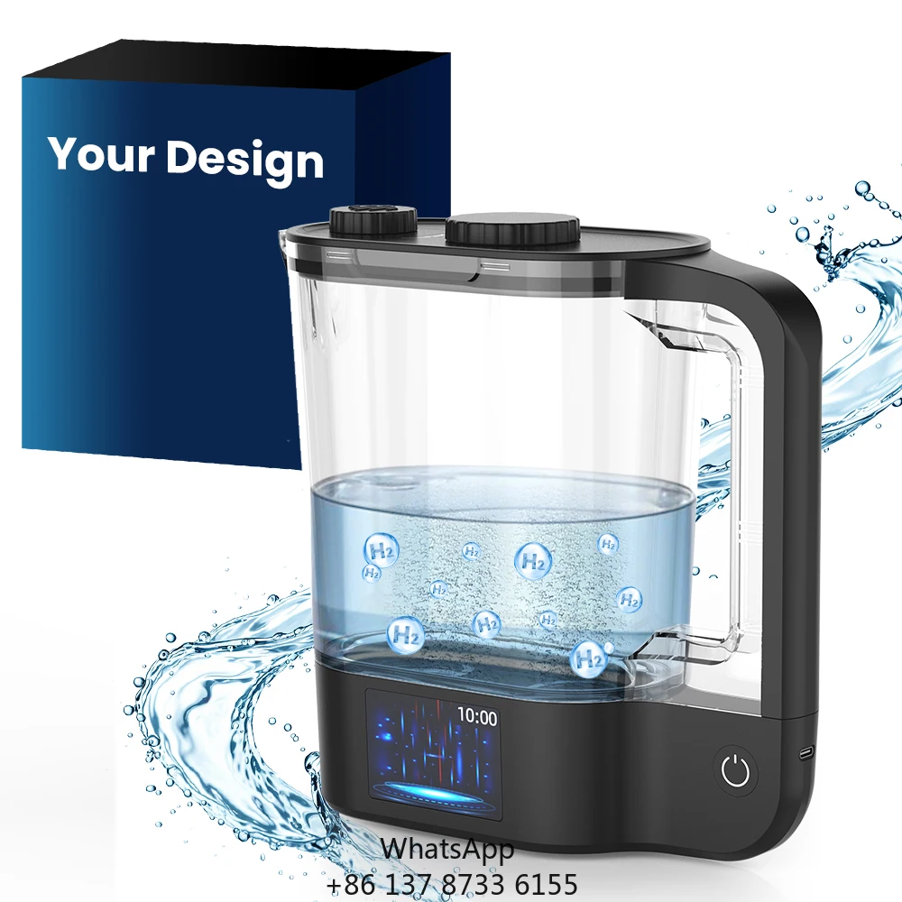 

Портативные USB-генераторы водородной воды 2 л, двойной электролизер H2, чайник для водородной воды, кувшин для водородной воды для домашнего использования