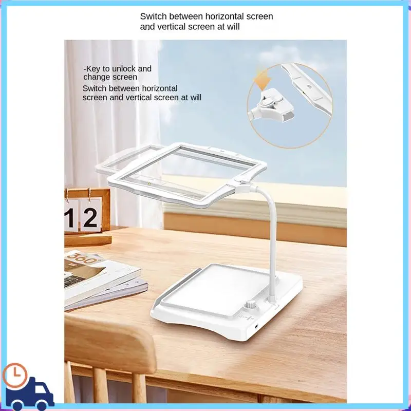 

Latest Magnifying Lamp,Hands Free Magnifying Glass With Flexible Gooseneck,Stepless Dimmable Magnifier Lamp For Repair,