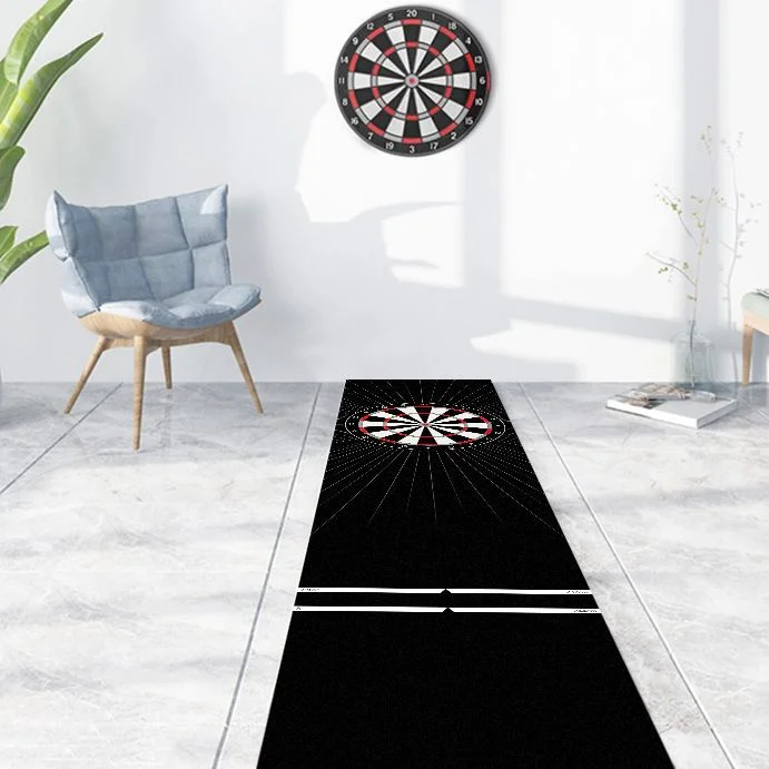 VIKAMA Dartboard Print Dart Mat Standard Throwing Lines Anti Slip Long Rug For Indoor Dart Game Floor Protection view 4