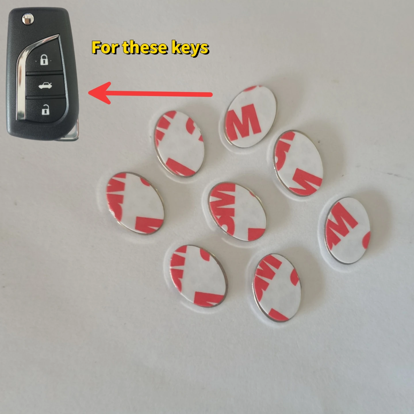 

Size 17*12MM DIY Emblem Logo Replacement Sticker Emblem For Toyota remote key shell