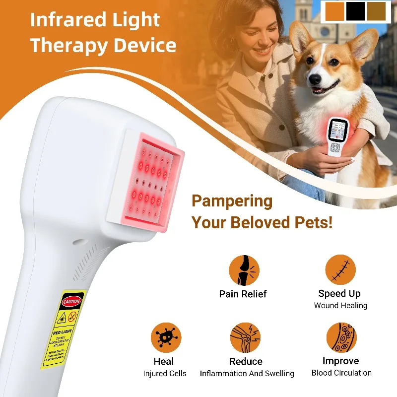 Toponechoice Red Infrared LLLT Cold Laser Therapy Device 980nmSuper Pulsed 2500mW for Osteoarthritis Neuropathy Deep Tissue Pain