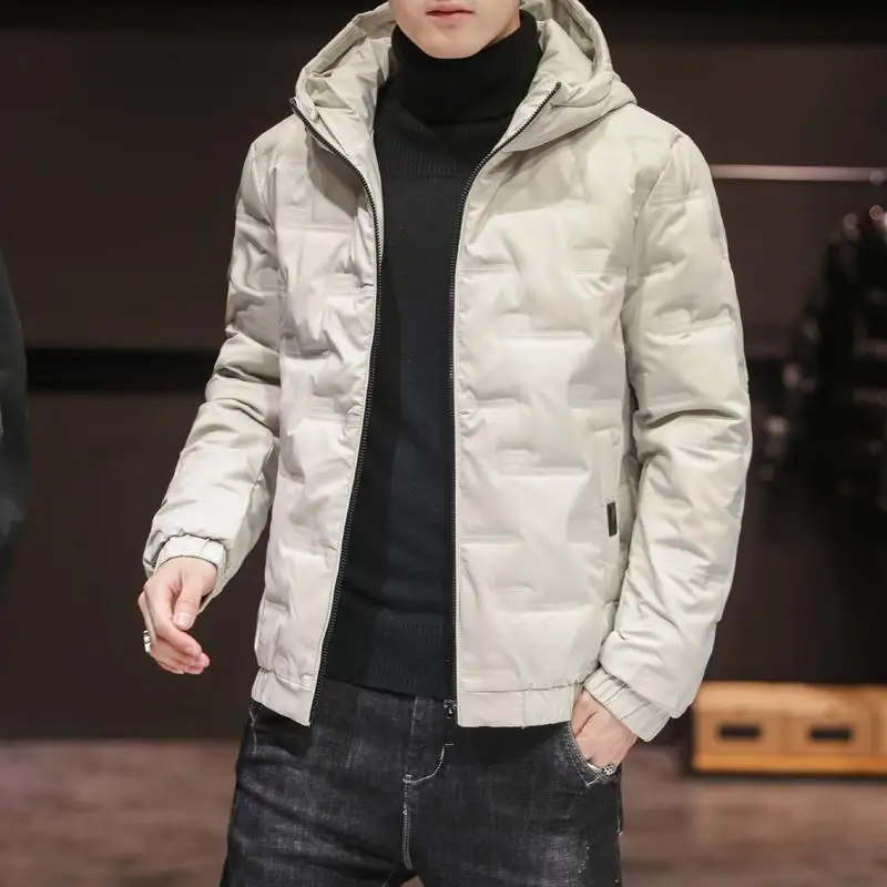 

Winter Coat Men 2020 New Winter Men Parka Big Pockets Casual Jacket Hooded Solid Mens Clothing Hooded Outwear Coat Size M-5Xl