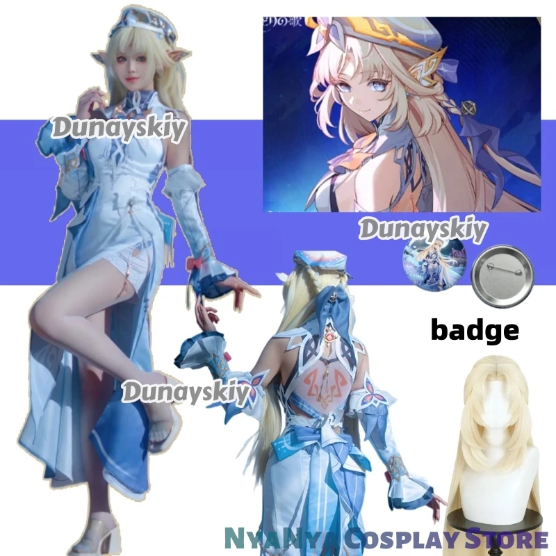 

Nicole Reeyn Genshin Impact Witch Council Cosplay Costume Women's Dress With Accessories For Anime Expo Halloween Cosplay Party