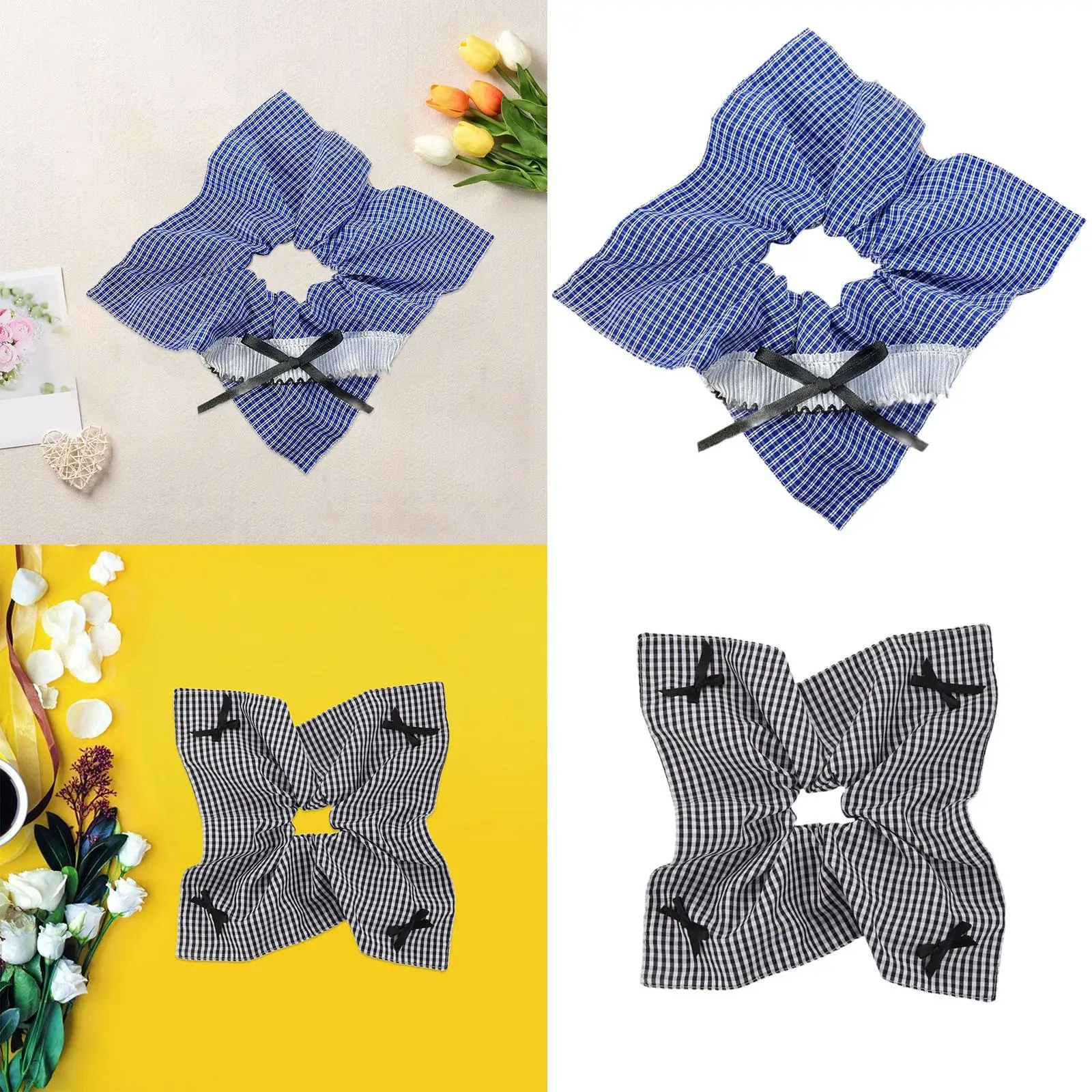 

Клетчатая резинка для волос, подарок для женщин и девочек, украшение, декоративная веревка для волос для путешествий, ежедневных поездок на работу, тематическая вечеринка, свиданий