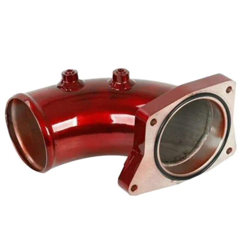 -ABKM Kit tubo di scarico Turbo Gomito di aspirazione Forniture per auto Accessori di ricambio per Ford 03-07 6.0L Rosso