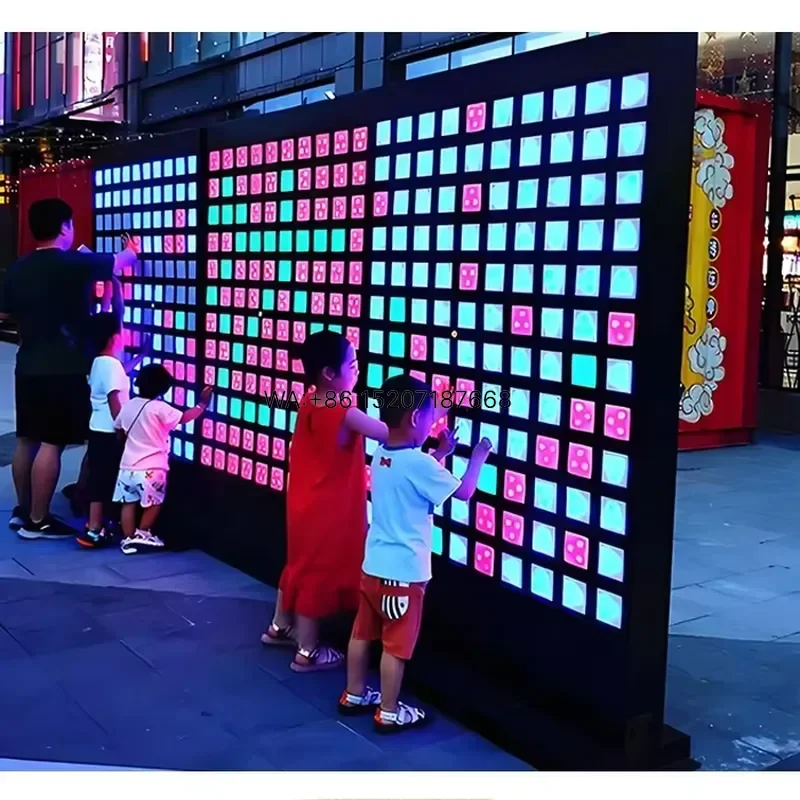 Wmwmnu for Smart Wall Touch Switch Interactive Light Led Touch Panel Wall Swipe Music Wall Sensory Lighting Indoor Play Kids