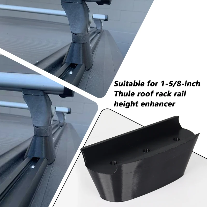

1Pair 1-5/8-Inch For Thule Roof Rack Rail Height Enhancer Luggage Rack Car Accessories