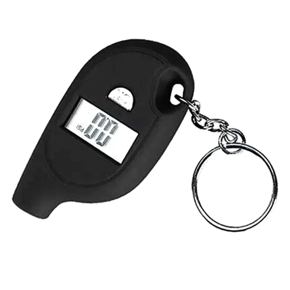 Mini Keychain Style 2-150 PSI Tire GaugeTester Meter Digital LCD Display Car Tire Air Pressure Tester Meter Tire Safety Alarm