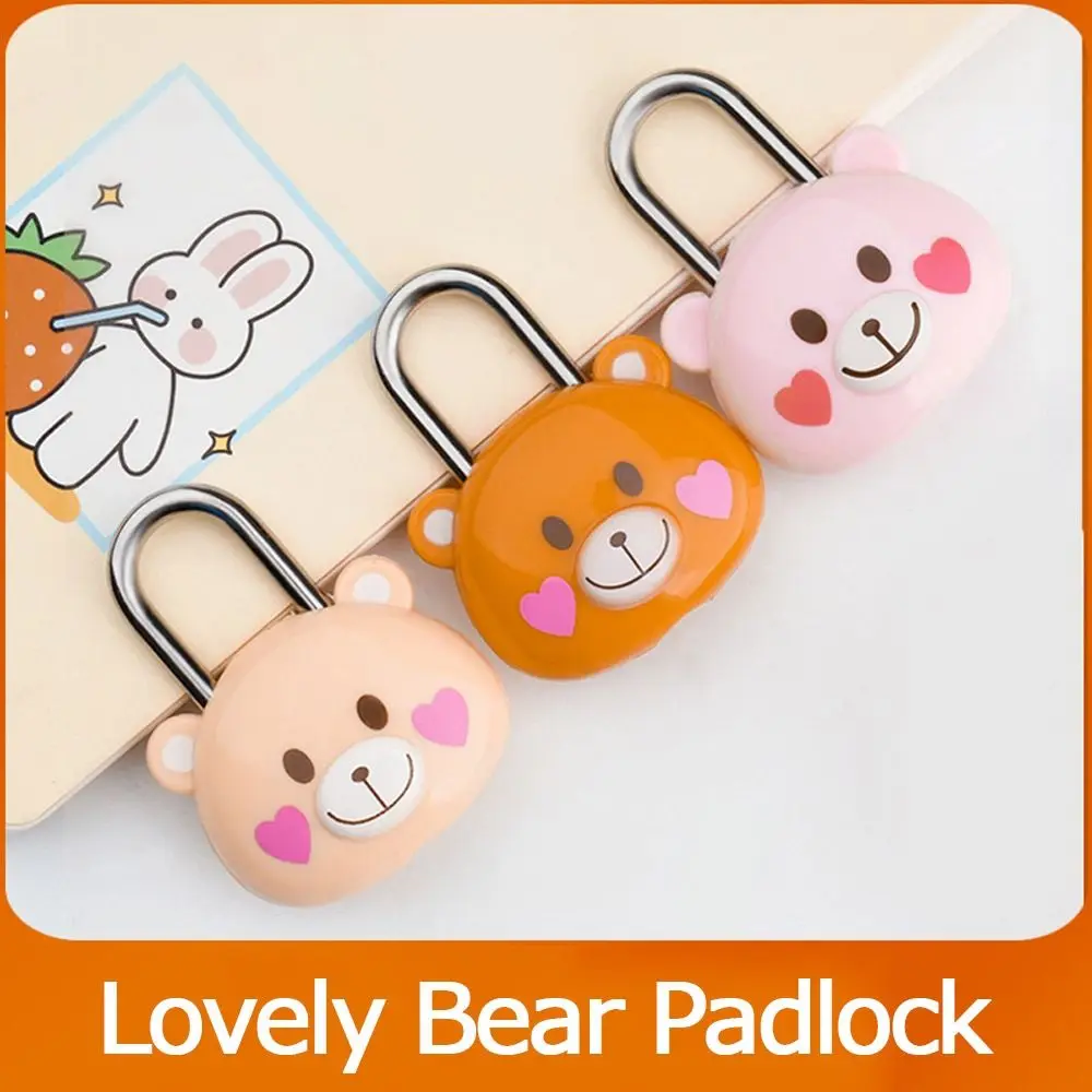 Cute Cartoon Combination Lock Plastic Cabinet Lock Student Dormitory Luggage Colourful Mini Padlock Creative Gifts High Quality