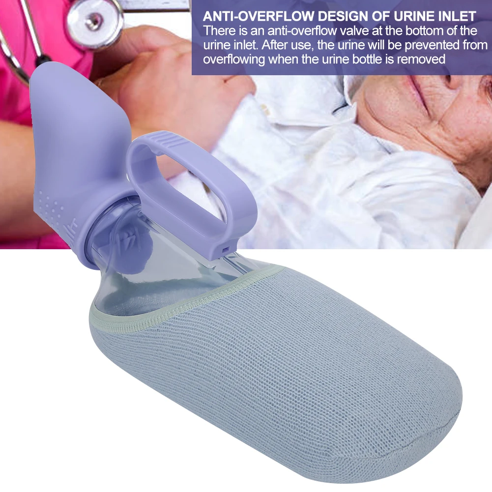 Customizable 700ml Female Urine Collection Container Spill-Proof Urinal Funnel Elderly Bedridden Patient Reusable Easy Clean Pat