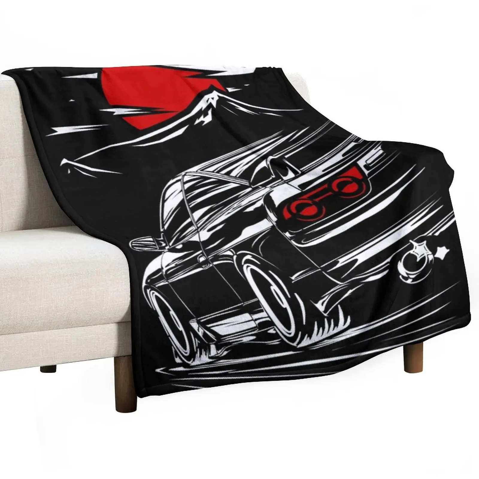 

Nissan Silvia s13 Haruna Throw Blanket valentine gift ideas Designers Decorative Sofas Soft Blankets