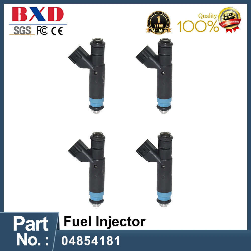 Baixinde 1/4 Uds 04854181 boquilla de inyector de combustible para Jeep-Grand Cherokee Wrangler-4,0 Dodge- Ram 1500 5,2 Y188Y06965 nuevo Bico