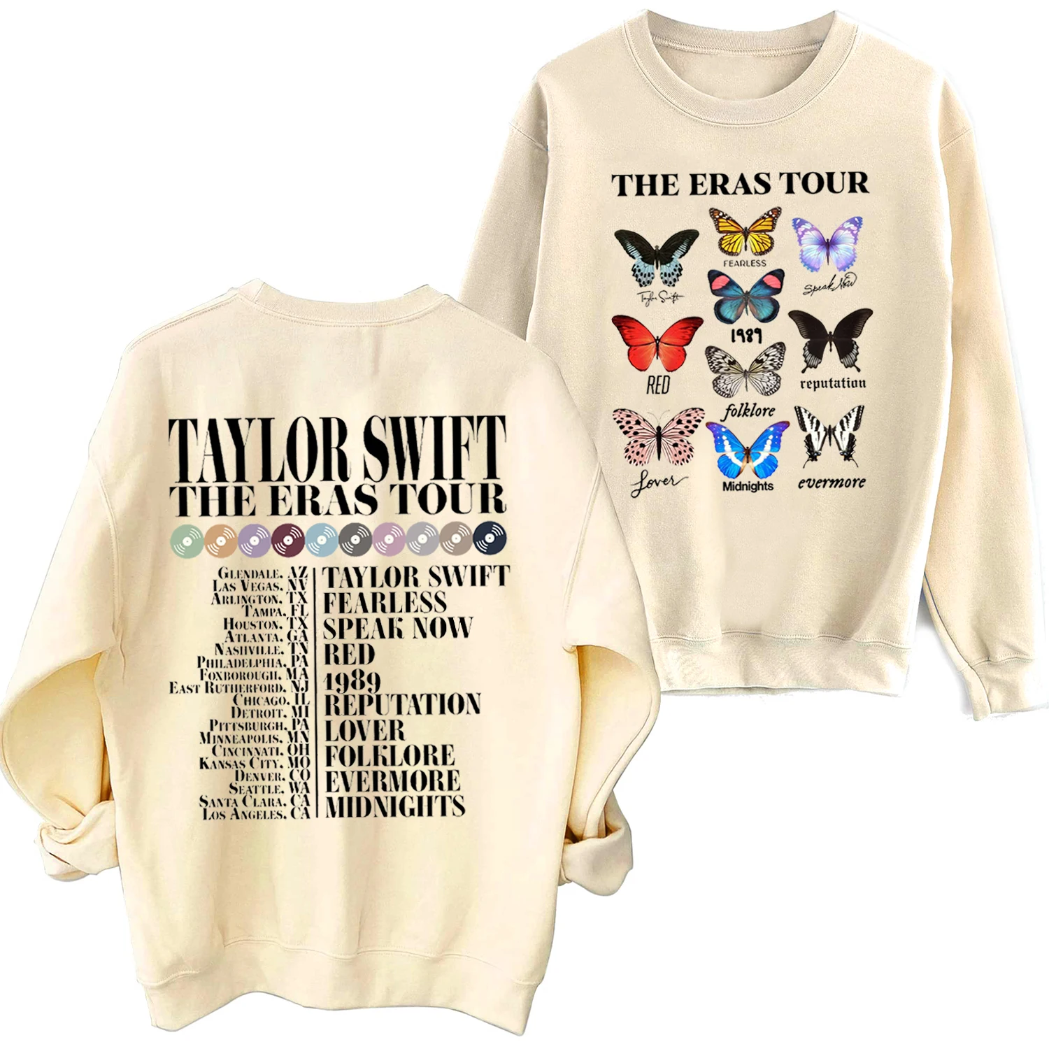 Taylor The Eras Tour Crewneck Hoodie Taylor Music Sweatshirt Taylor Merch Swift Oversized Sweatshirt Pullover Tops