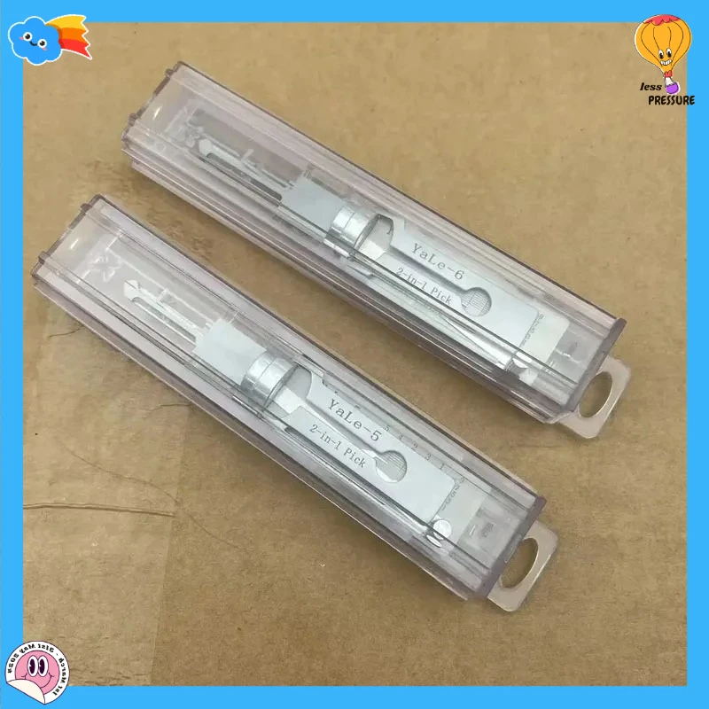 Yale-6 Yale-5 CISA-5 Lishi 2 في 1 لقفل الأسطوانة لإيطاليا CISA1198 وEuro Yale244 UK Yale-5 PIN Keyway Lock Picking Kit #5