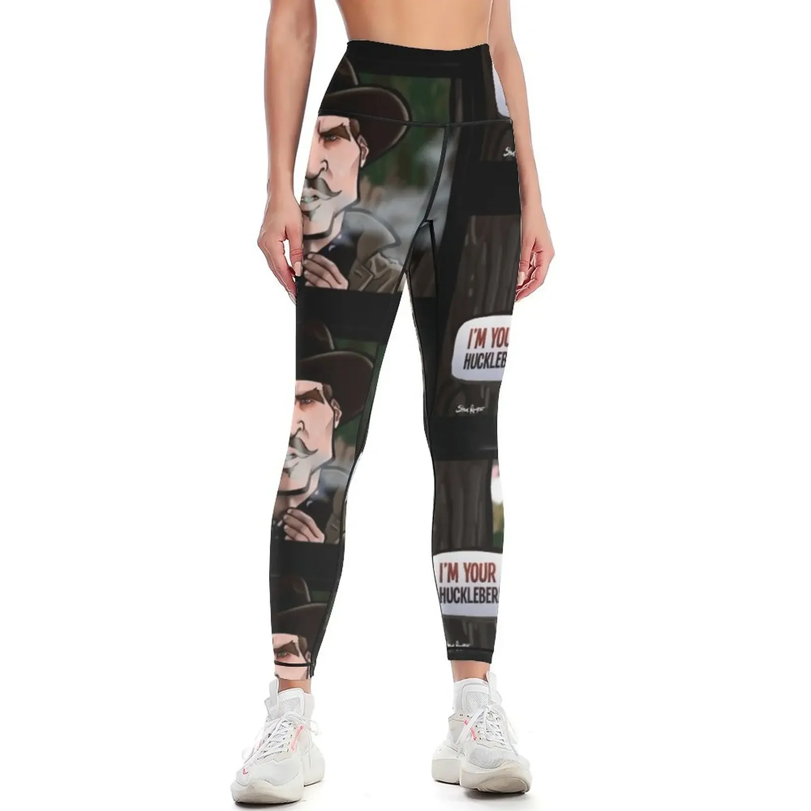 

I'm Your Huckleberry (Tombstone) Leggings gym clothing workout clothes for workout shorts Womens Leggings