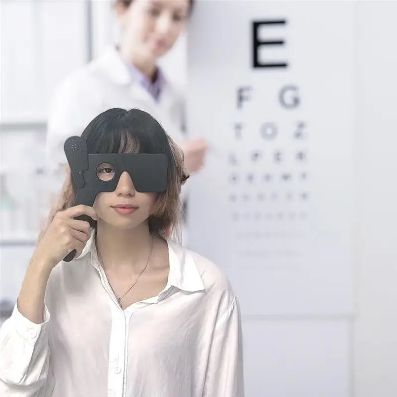 Eye Shield For Vision Test And Optometry Eye Shield Eye Shield Spoon Eyesight Adjustment Ruler-A57M