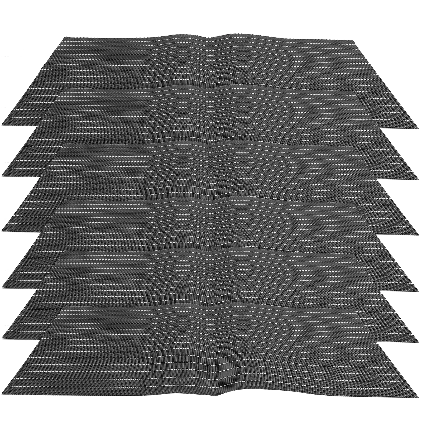 

6 Pcs PVC Placemats Square Neutral Coloring Personalized Decorative Table Mats Heat Resistant Anti Skid Bottle Tumbler Pad