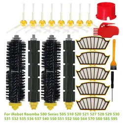 HEPA Filter Universal Wheel Main Side Brushes For iRobot Roomba 500 Series 520 527 530 537 540 550 552 560 564 570 580 585 595