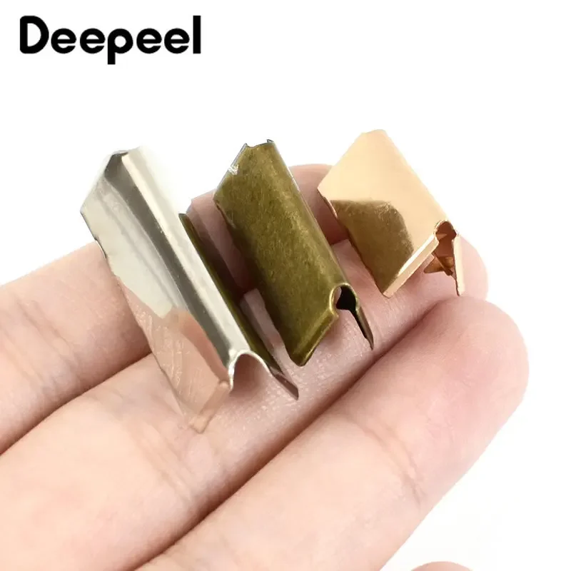 10/20Pcs 20-38mm Metal Belt Tail Clip Webbing End Buckle Handbag Strap Tails Stopper for Bag Clothes DIY Hardware Accessories