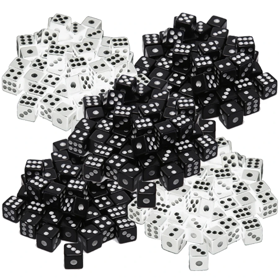 200 قطعة 8 مللي متر نرد زاوية مربع صغير |   لوازم الألعاب المرقمة |   مثالية لألعاب الطاولة وأنشطة الحفلات والدعائم اليدوية اليدوية