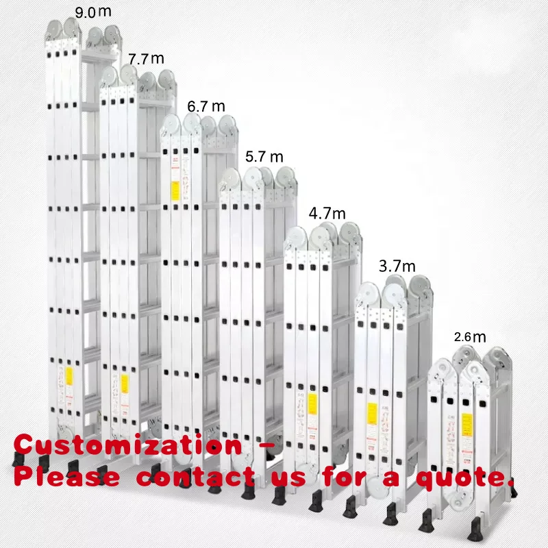 Customize.En131 Folding Stairs Modern Folding Ladder Aluminium Multipurpose Professional Telescope Extension Folding Multi-funct