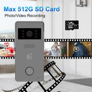 Tuya Smart Home Video Intercom mit Touchscreen, Türsicherheitssystem, Glockenkamera, 2 Drähten, WiFi, 1080p -Video, 7 '' Farbe 6 Hauptverkaufsvodeo Porter - №5