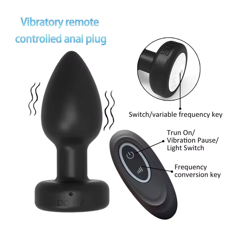 التحكم عن بعد الشرج هزاز الذكور اللاسلكية بعقب المكونات مثلي الجنس جهاز تدليك للبروستاتا الإناث LED المهبل محفز الكبار الجنس لعب للرجال