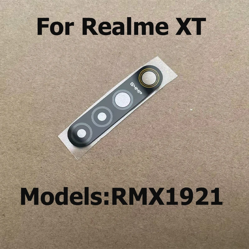 Back Camera Glass Lens For Realme XT Rear Camera Glass With Adhesive Sticker Repair Parts RMX1921