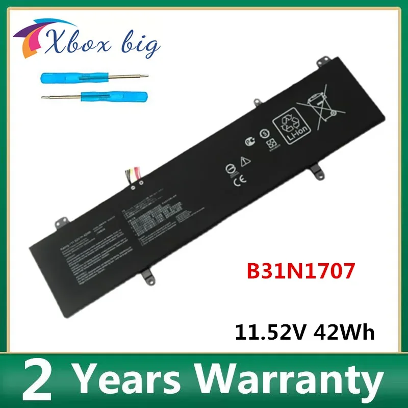 

B31N1707 11.52V 42Wh Laptop Battery for ASUS Vivobook X411UA X411UF X411UN X411UQ S14 S410UA S410UN